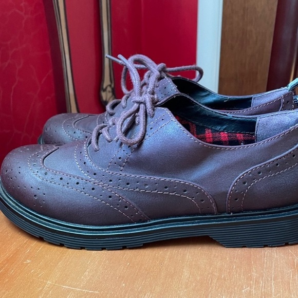 Y2K Mudd Deep Purple Oxford Shoes - Picture 9 of 9